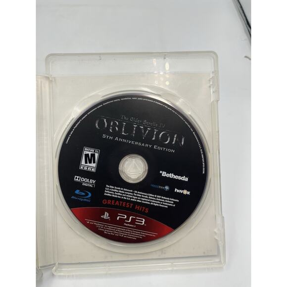 Elder Scrolls IV Oblivion Game of the Year Edition (PS3 2007) Complete Tested - Picture 5 of 7